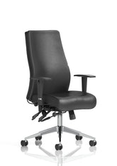 Onyx Black Soft Bonded Leather Without Headrest With Arms OP000099 DD
